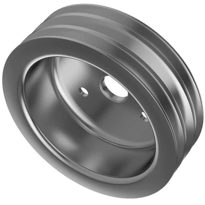 Moker SBC 3 Groove Crank Pulley for Small Block Chevy 265 267 283 302 305 307 327 350 383 400 Short Water Pumps - Image 4